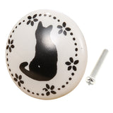 Max Round Trumpet Ceramic Animal Knob Door Closet Drawer Furniture Pull Handle E