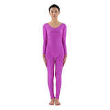 Maxbell Adult Spandex Bodysuit Catsuit Dance Costume Stretch Unitard Jumpsuit Purple M
