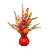 Maxbell Chinese New Year Ornament Spring Festival Holly Flower Bouquet Decor Desktop Style A