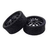 Max RC Car Umbrella Wheel Frame Rim Hex Tyres 1:8 Scale RC On Road Car Black