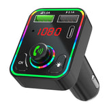 Maxbell Bluetooth 5.0 FM Transmitter LED Backlit Support TF Card USB Drive for Car