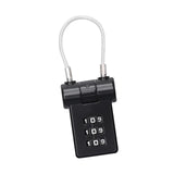 Maxbell Portable Luggage Suitcase Code Lock Password 3 Digit for Cabinets Suitcase Black