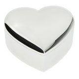 Maxbell Novelty Heart Gift Box Lovers Ring Box Earrings Trinket Jewelry Box Silver