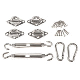 Max Quadrilateral Sun Shade Sail Stainless Steel Hardware Installation Kit 8mm