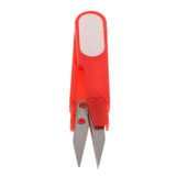 Max Mini Sewing Scissors Yarn Small Snips Trimming Nipper Plastic Handle Red