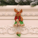 Maxbell Christmas Hanging Wall Ornaments Cloth Doll Pendant Party Decoration Elk
