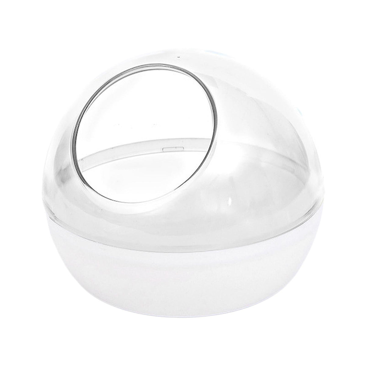 Maxbell Hamster Sand Bath Toilet Clear Sand Bath Container for Mice Squirrels Ferret transparent