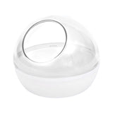 Maxbell Hamster Sand Bath Toilet Clear Sand Bath Container for Mice Squirrels Ferret transparent