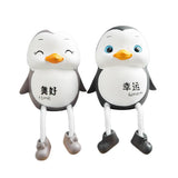 Max Creative Resin Hanging Foot Ornament Desktop Figurine Penguin