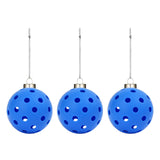 Maxbell 3x Pickleball Ornament Set Key Chains Holder for Wallets Birthday Gifts Keys Blue
