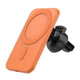 Maxbell K16 15W Car Magnetic Qi Wireless Charger  for iPhone 12 Mini Pro Max orange
