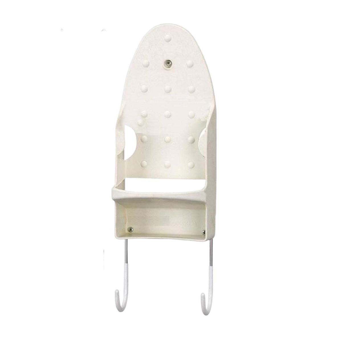 Maxbell Iron Hanger Fit Width4.3in-5.5in with Hooks for Household Laundry Room White