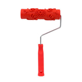 Maxbell Patterned Paint Roller Embossing Texture Rubber Roller Classic with Handle