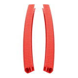 Maxbell 2Pcs Edge Protection Strip Longboard Bumper Skateboard Deck Guards Protector Red