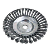 Max 25mm 8" Rotary Steel Wire Weed Brush Lawn Mower Garden Tool Trimmer Cutter