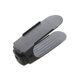 Maxbell Shoes Shelf Rack Shoe Slots Organizer Double Layer for Clothing Store Closet Black