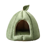 Maxbell Cave Pet Bed Dog Tent Nonslip Slip Cats Warm House for Small Medium Puppy Green 35x35x35cm