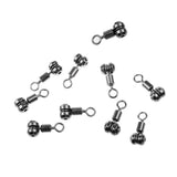 Maxbell 10pcs Fishing Swivels Cross-line Swivels Line Lures Connector Rig Rings L