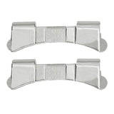 Maxbell 2 Piece Premium Stainless Steel Watch Strap Link Curved End Repair Part 23mm