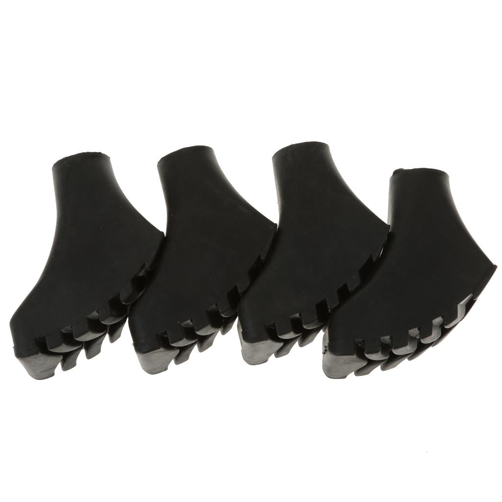 Maxbell 4pcs/set Replacement Walking Stick Trekking Hiking Pole Rubber Ferrule Ends