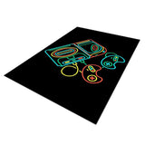 Maxbell Non Slip Rugs Soft Floor Carpet Game Room Bedroom Modern Pattern 4 80x160cm