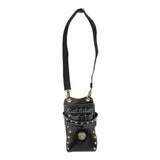 Max PU Leather Barber Scissors Shears Combs Clips Tools Holder Pouch Waist Bag Black