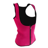 Maxbell Women Zipper Corset Waist Trainer Cincher Body Shaper Shapewear Hot Pink XL