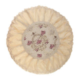 Max European Round Cabinet Hood Dust Cover Embroidered Dustproof Ornament Purple