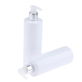 Maxbell 2pcs 350 ml Lotion Pump Bottle Shampoo Atomizer Travel Container White
