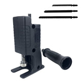 Maxbell Portable Jig Saw Electric Drill Tool Attachment for Woodworking Household Black