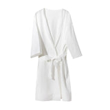 Maxbell Womens Disposable Bathrobe with Waist Belt Wrapper Loose for Traveling