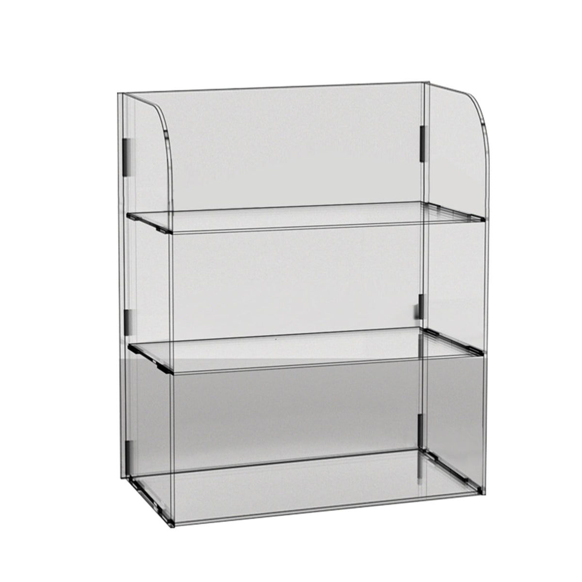 Maxbell Acrylic Display Rack Stand Risers Shelf Jewelry Holders 20cmx10cmx30cm Three