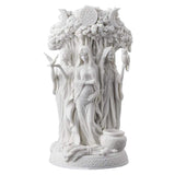 Maxbell Antique Triple Goddess Statue Resin Figurine Sculpture Decor White