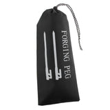 Maxbell Camping Tent Pegs Nails Storage Bag Hammer Pouch Drawstring Stuff Sack Black 40cm