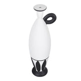 Maxbell Black and White Vase Resin Flower Vase Nordic for Home Living Room Entrance 11cmx10cmx35cm