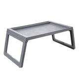 Max Foldable multi-purpose student desk bed lazy computer desk white Grey
