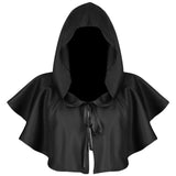 Maxbell Halloween Cloak Cosplay Death Cape Wizard Cloak for Women Men Unisex Black