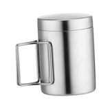Maxbell Stainless Steel Camping Cup Tableware Tea Water Cup for Hiking Trips Cooking