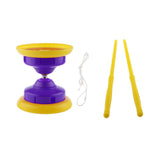 Maxbell Professional 5 Bearing Diabolo Stick & String Juggling Spinning Toys Purple