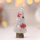 Maxbell Christmas Holiday Felt Xmas Tree Desktop Table Ornaments D  8 x 8 x 21cm