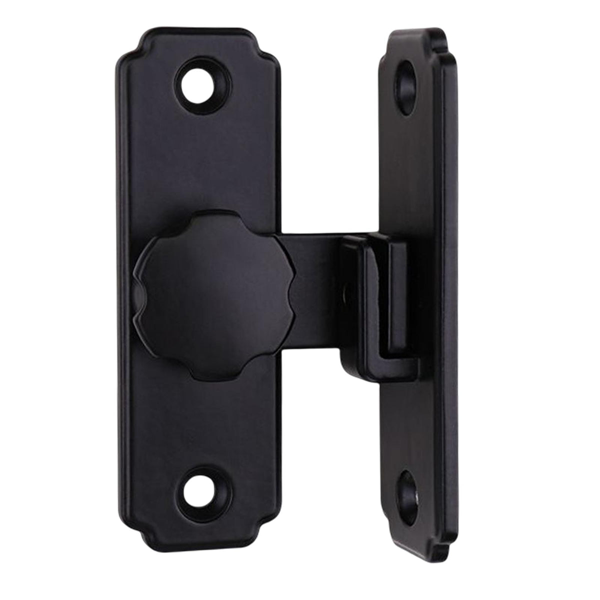 Maxbell Barn Sliding Door Latch Lock Door with Mounting Screws for Garage Black
