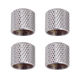 Max Maxb 4 Pieces Electric Guitar Volume Tone Control Knobs Buttons Silver