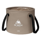 Maxbell Collapsible Bucket 10L Water Storage Bag Durable for Outdoor Activities Coffee