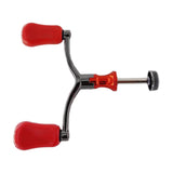 Maxbell Fishing Reel Handle Aluminum Alloy Replacement DIY Double Handle Rocker Grip Red