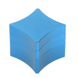 Maxbell Billiard Cue Chalk Case Holder Detachable Chalks Carrier Metal Box Blue