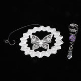 Max Crystal Spiral Twister Wind Twister Spinner ndoor Outdoor Butterfly shape