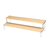 Maxbell Acrylic Display Riser Shelves Cupcakes Holder for Cosmetic Perfume Figure 2 Tiers