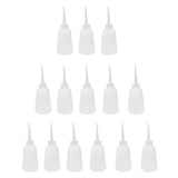 Max 14pcs 250ml Clear White Thick Plastic Liquid Glue Applicator Bottle