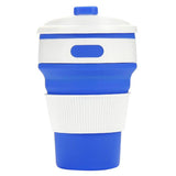 Maxbell Coffee/Tea/Water Mug Collapsible & Foldable Cup School Travel Use Dark Blue
