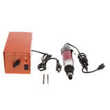 Max 220V Torque Precise Electric Screwdriver Set with Power Rose Red+Black 801